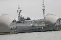 N.E.BRASIL passes through the Thames Barrier