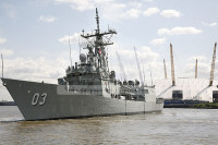 HMAS SYDNEY arrives in London