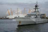 HMS Mersey arrives in London