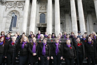 Military Wives Choir Perform on the steps of St Paul's Cathedral