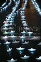 VOYAGE A FLOTILLA of 300 illuminated miniature boats