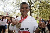 Sadiq Khan MP  Finishes 2014 London Marathon
