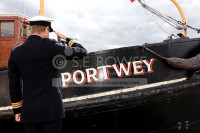 Portwey 90 yr old Steam Tug takes Royal Navy salute 22
