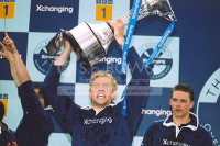 Andy Hodge Oxford Crew with Boat Race Trophy