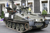 Spartan CVRT armoured personnel carrier in London SW1
