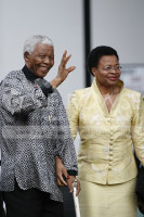 Nelson Mandela & his wife Dame Graca Machel